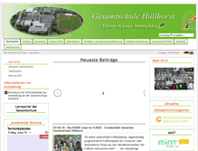 Tablet Screenshot of gesamtschule.huellhorst.de